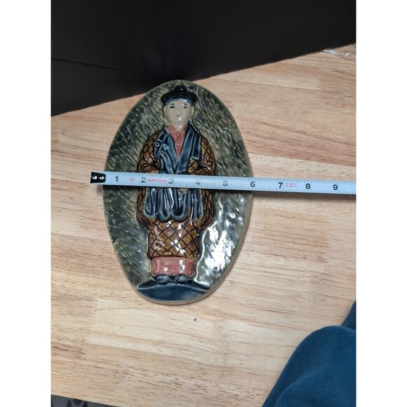 Vintage Oriental Asian Decorative Wall Art Plaque Horakuma Stamp - Picture 7 of 7